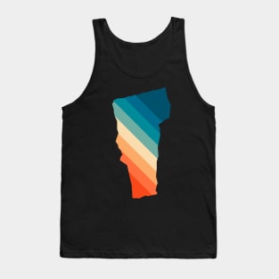 Vermont State Retro Map Tank Top